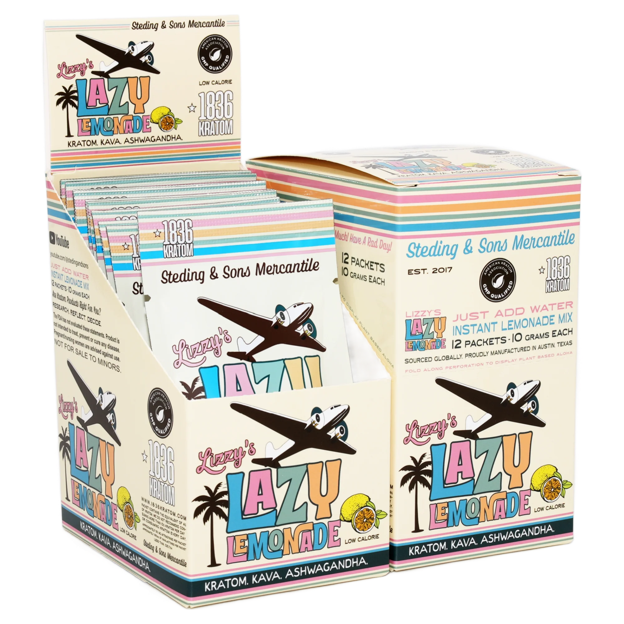 Lazy Lemonade Mood Support Tonic Instant Mix Packet - Monthly (Box of 12)