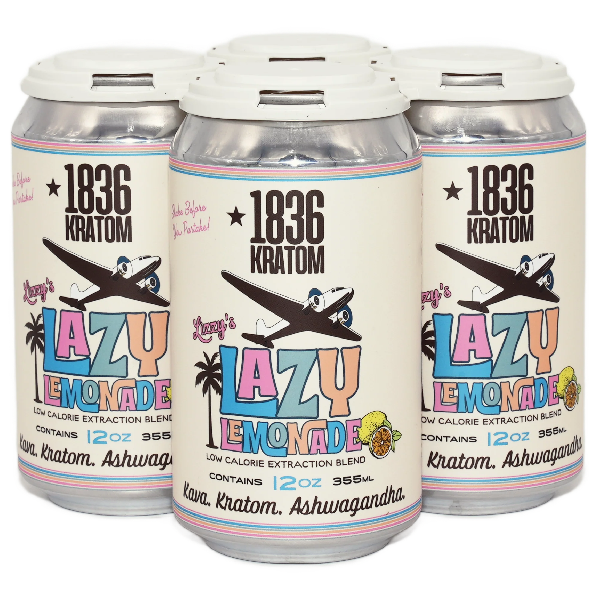 Lazy Lemonade Mood Support Tonic 12oz Can - Monthly (4 Pack)